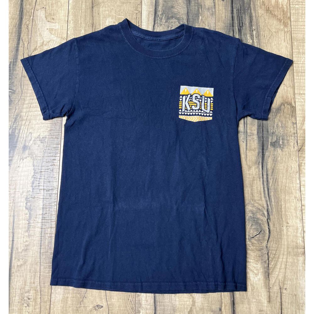 Vintage Y2k Kent State Golden Flashes T shirt aztec print golden flashes Small.